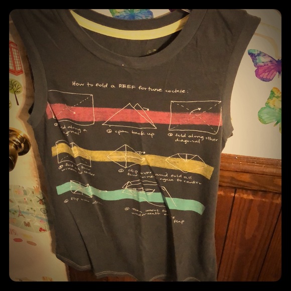 Reef Tops - Reef fortune cookie folding how to tank top